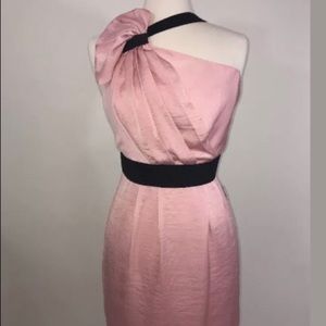 BCBG Pink and black cocktail dress